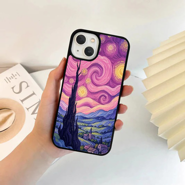 Twilight Purple Starry Night Phone Case