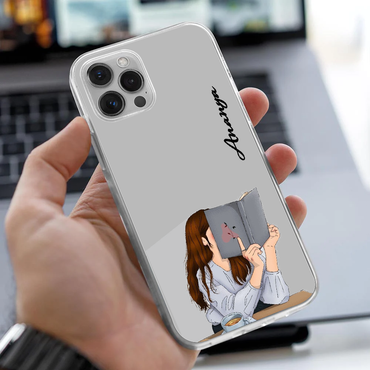 Personalized Book & Coffee Aesthetic Clear Case