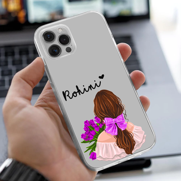 Personalized Tulip Bouquet Clear Case