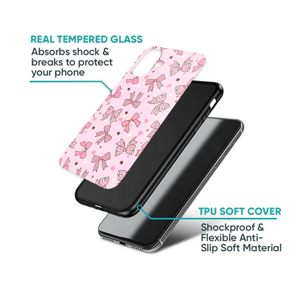 Soft Pink Daisy Bow Pattern Phone Case