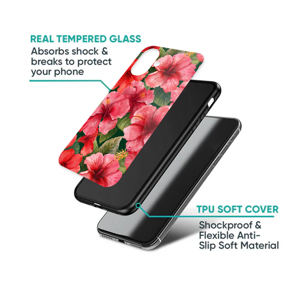 Vibrant Pink Hibiscus Floral Phone Case
