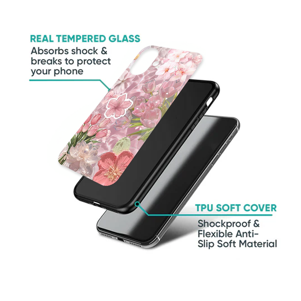 Dreamy Pink Floral Collage Phone Case