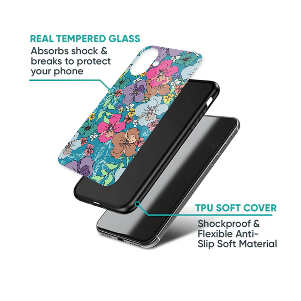 Colorful Retro Garden Floral Phone Case