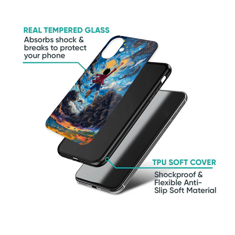 Luffy Starry Sky Impressionist iPhone Case