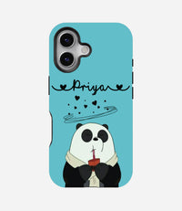 Custom Name We Bare Bears Phone Case - Ice Bear & Panda Edition
