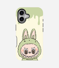 Mint Green Labubu Monster Glossy Phone Case
