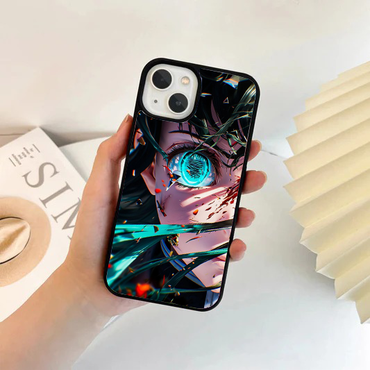 Glowing Mist Muichiro Close-Up Metal Phone Case