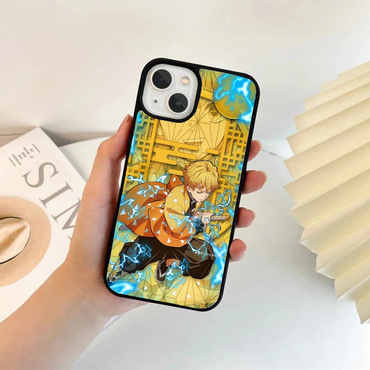 Geometric Thunder Zenitsu Metal Phone Case