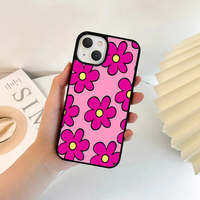 Hot Pink Y2K Retro Flower Phone Case