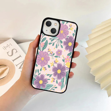 Pastel Purple & Pink Botanical Phone Case