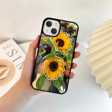 Indie Sunflower Bouquet Scrapbook Phone Case