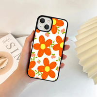 Chunky Retro Orange Flower Kidcore Case