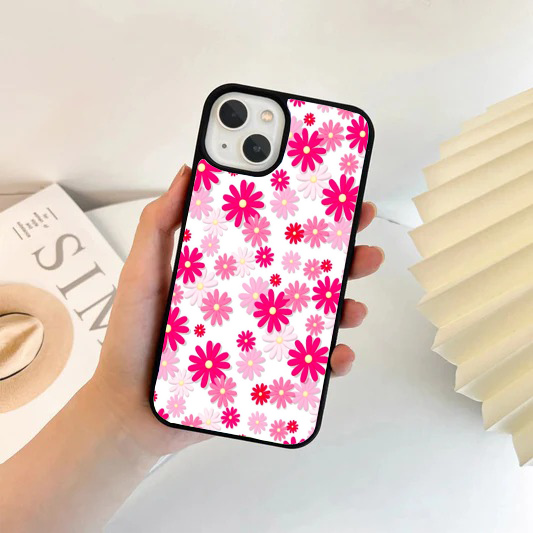 Bright Magenta & Pink Daisy Pop Phone Case