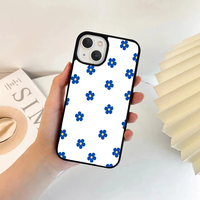 Minimalist Mini Royal Blue Flower Phone Case
