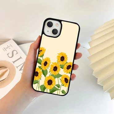Minimalist Sunflower Field Phone Case