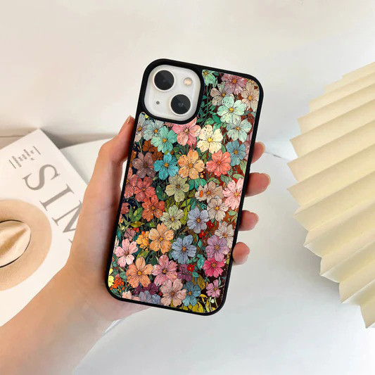 Vintage Oil Paint Ditsy Floral Phone Case