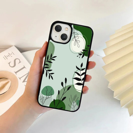 Modern Boho Sage Green Leaf Phone Case