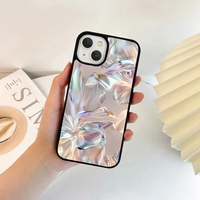 Iridescent Liquid Metal Floral Phone Case
