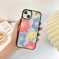 Colorful Impasto Painted Floral Phone Case