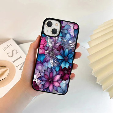 Jewel Tone Watercolor Floral Phone Case