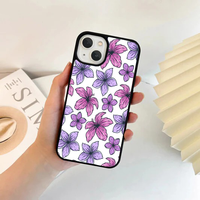 Illustrated Pink & Purple Tropical Floral Case