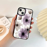 Ethereal Translucent Purple Floral Phone Case