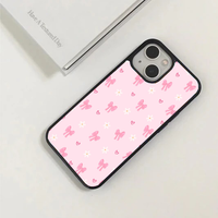 Pink Coquette Bow & Daisy Floral Phone Case