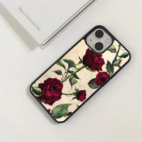 Vintage Botanical Red Rose Phone Case
