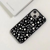 Minimalist Black & White Daisy Phone Case