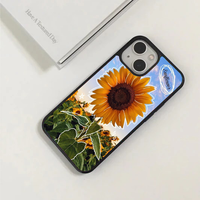 Sunset Sunflower Doodle Aesthetic Phone Case