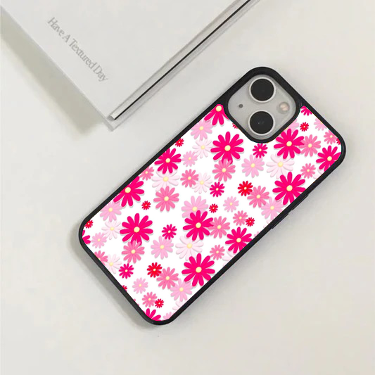 Bright Magenta & Pink Daisy Pop Phone Case