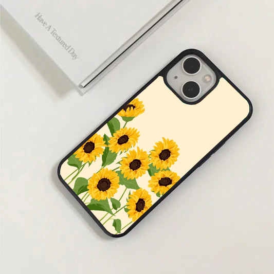 Minimalist Sunflower Field Phone Case