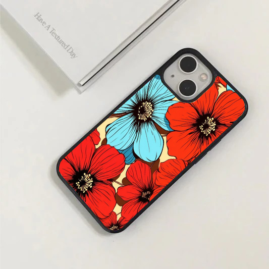 Bold Retro Pop Art Floral Phone Case
