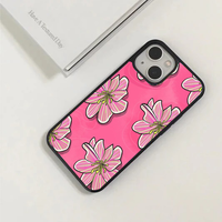 Vibrant Pink Graphic Lily Phone Case