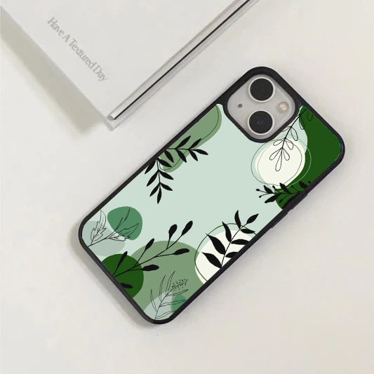 Modern Boho Sage Green Leaf Phone Case