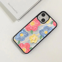 Colorful Impasto Painted Floral Phone Case