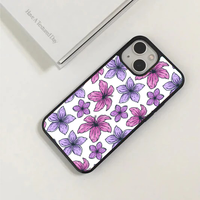 Illustrated Pink & Purple Tropical Floral Case