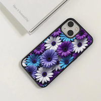 Vibrant 3D Purple & Blue Daisy Pop Case