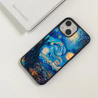 Classic Starry Night Van Gogh Metal Phone Case