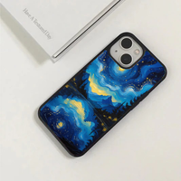 Starry Mountain Lake Reflection Phone Case