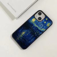 Starry Night Over The Water Metal Phone Case