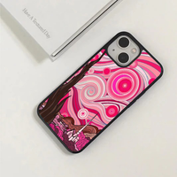 Pink Abstract Starry Night Phone Case