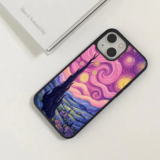 Twilight Purple Starry Night Phone Case