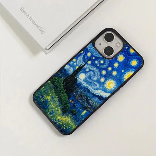 Spring Hillside Under Starry Sky Phone Case