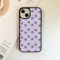 Pastel Lavender Mini Bow Pattern Phone Case