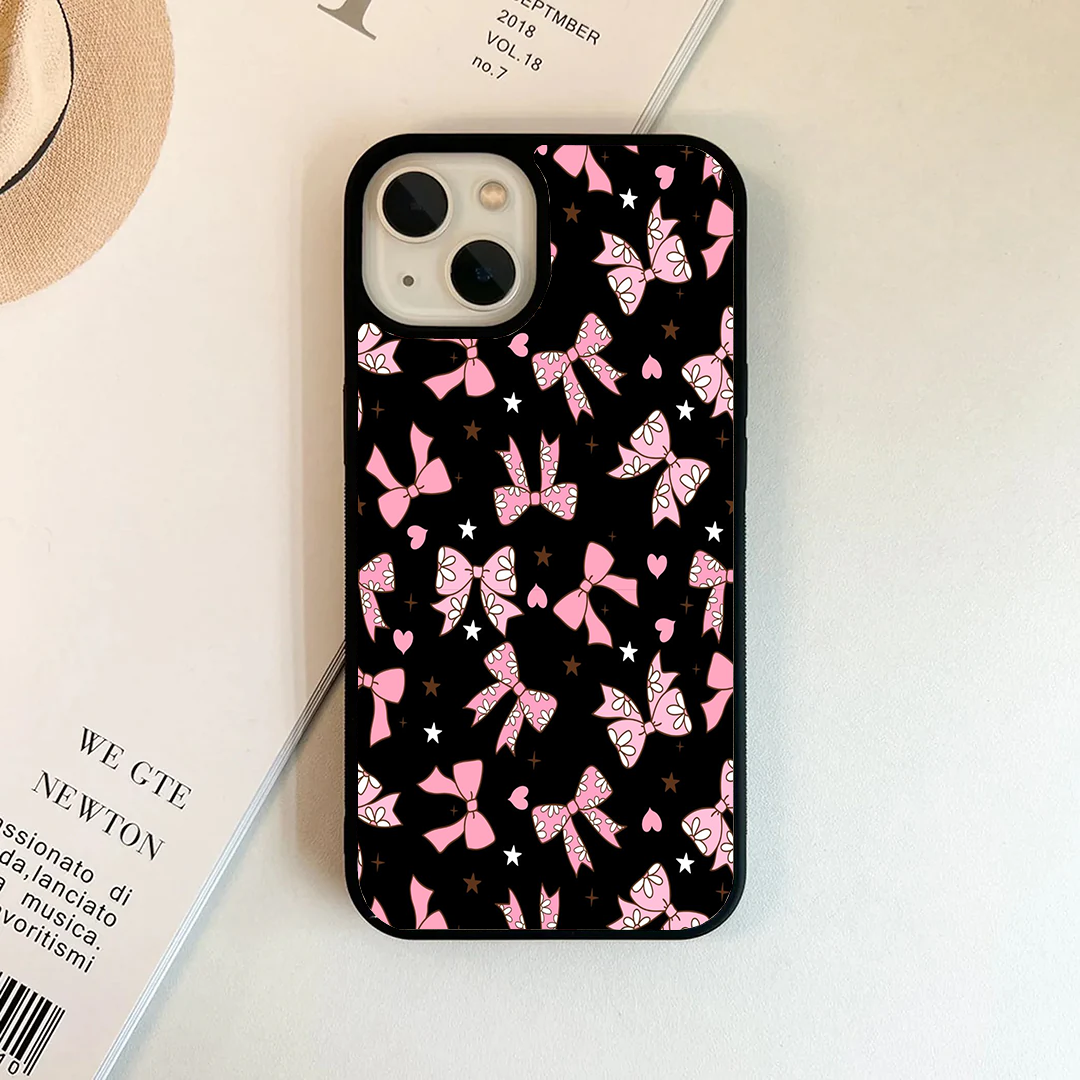 Midnight Daisy Bow Contrast Phone Case
