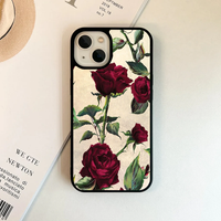 Vintage Botanical Red Rose Phone Case