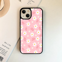 Sweet Pink Daisy & Leaf Phone Case