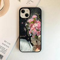 Indie Aesthetic Pink Carnation Collage Case