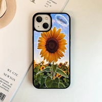 Sunset Sunflower Doodle Aesthetic Phone Case